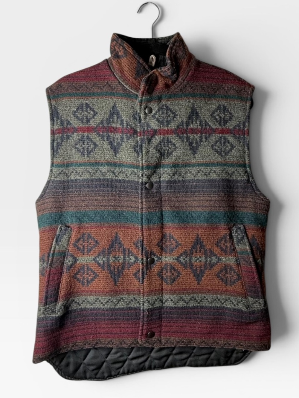 Woolrich Nordic Navajo Reversible Jacket Size Medium Colorful Pattern‎ (E)